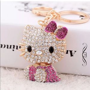 Hello Kitty Bag Keyring Diamante Rhinestone Charm Ladies Bling Handbag Bargain Hello Kitty Bag Keyring Diamante Rhinestone Charm Ladies Bling Handbag Bargain